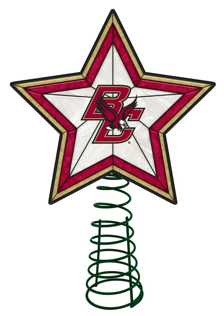 Memory Company 10" Lighted Red and Green Star NCAA Houston Astros Christmas Tree Topper